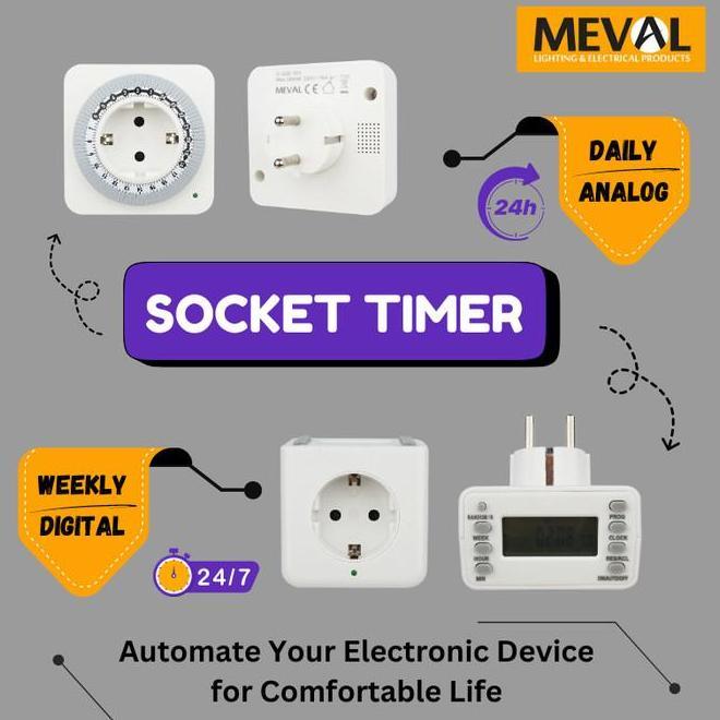 Meval Stop Switch Timer Analog Dital