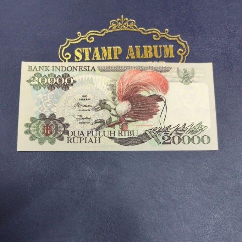 Dindaseller6 - Uang Kuno 20000 Rupiah Cendrawasih Kondisi Gress Koleksi Kolektor