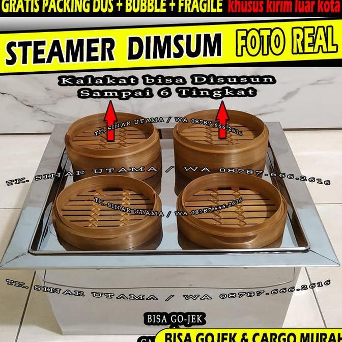 Tempat Alat Steamer Panci DIMSUM DIM SUM HAKAO Kukus Kukusan Klakat