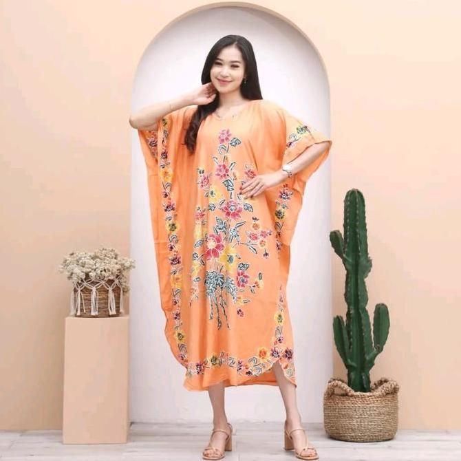 Daster Lowo Encim Blok Soft Ld 140 Busui Friendly | Daster Rayon Encim Santai