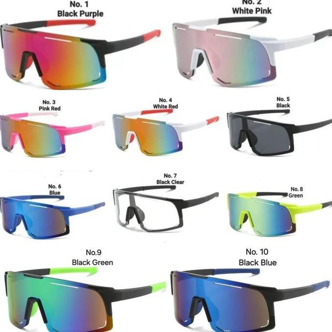 Kacamata Fashion Kaca mata Sepeda Gowes Olahraga Sunglasses 9335