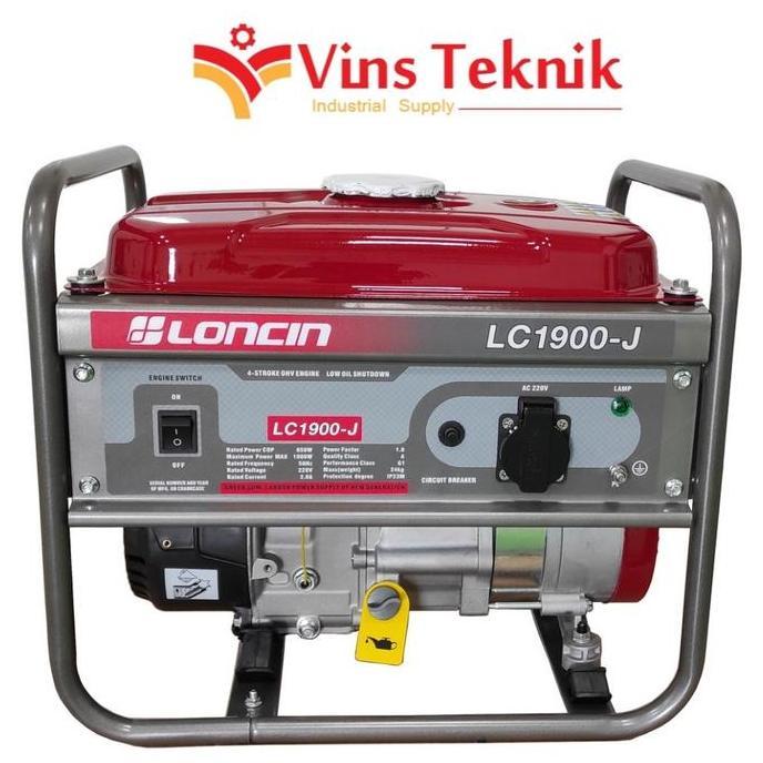 Mesin Genset Bensin Lc 1900-J Loncin Generator Lc1900-J 850 Watt