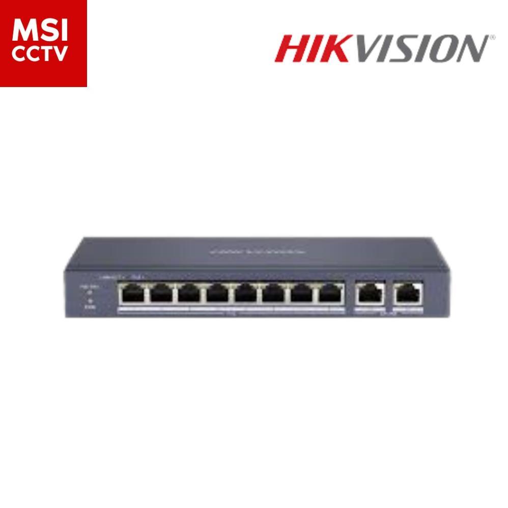 Poe Switch Hub Hikvision DS-3E0310P-E/M Switch Hub 8+2 Port