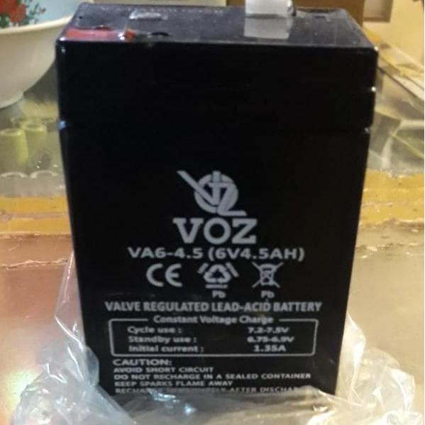aki baterai battery accu voz vrla 6v 4ah 6 v 4 ah