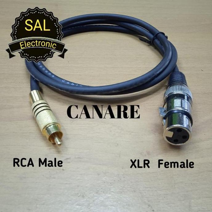 JACK RCA MALE TO JACK XLR FEMALE