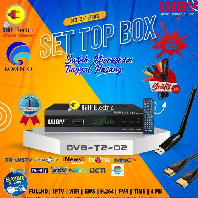 Set Top Box Tv Digital Luby T2-02 Receiver TvDigital Luby bisa YOUTUBE