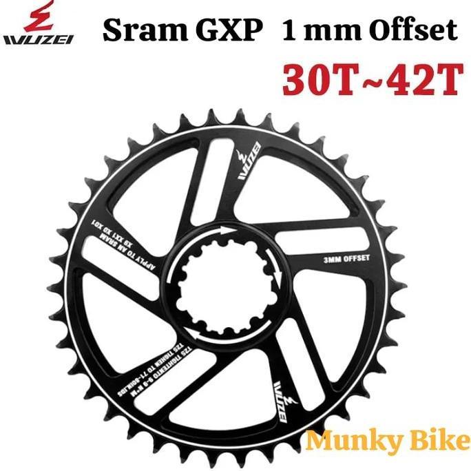 Chainring Chain Ring Wuzei GXP 32T 34T 36T 38T Offset 1MM Crank GXP X9 XO XX1 Direct Mount Sram