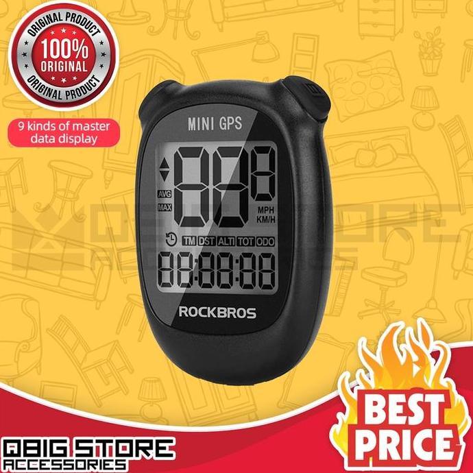 Rockbros 29210030001 GPS Speedometer Mini Sepeda