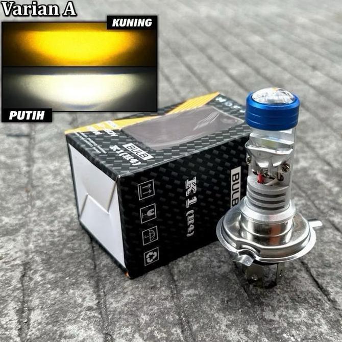 MOSCOW Lampu Utama Mini Biled H4 K1 Terbaru Flat Cut off Laser High LOW beam 20 Watt BODY FULL ALUMI