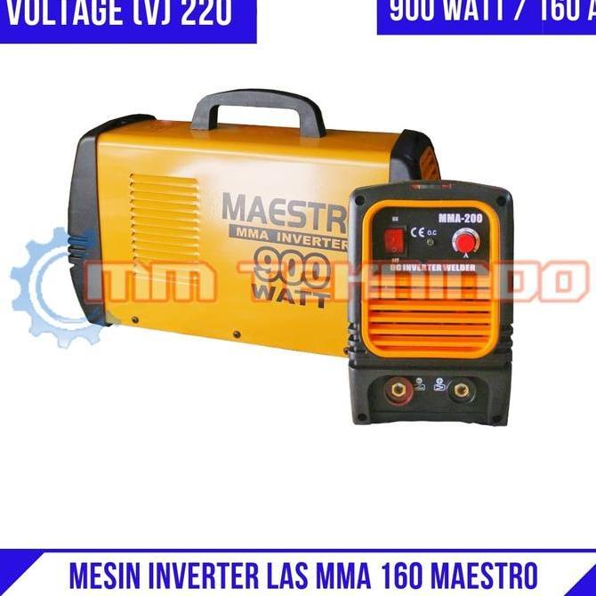 Diskon Maestro - Mesin Las Inverter Mma 160 Ampere - 900 Watt