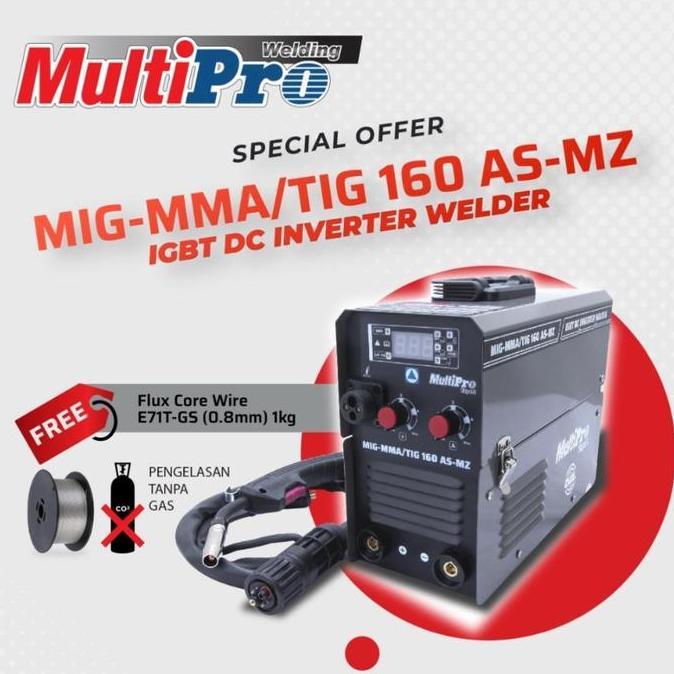 Miliki Mesin Las Mig Multipro Mig-Mma-Tig160A-Cs 3Mode