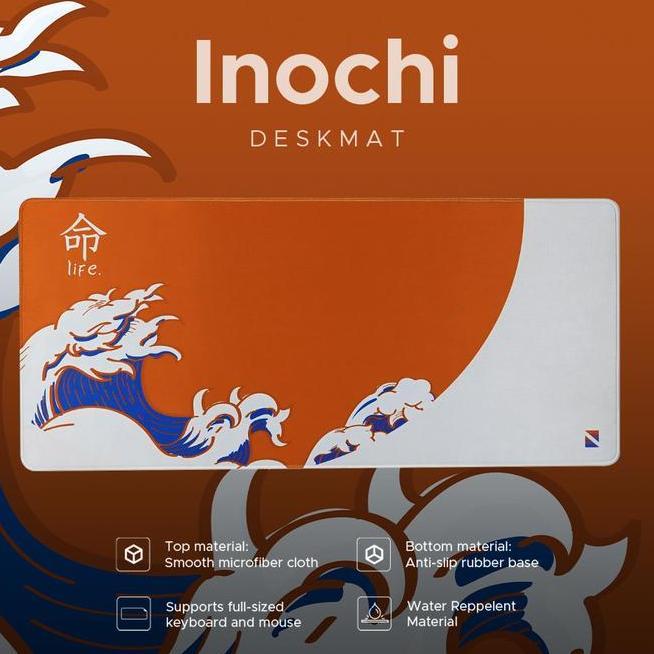 Noir Inochi Japan Deskmat Mouse Pad