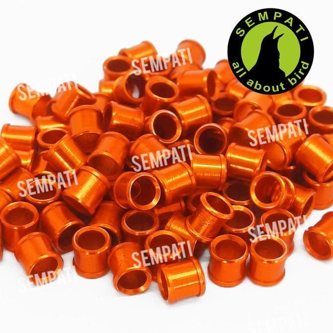 SEMPATI Ring Velg 4mm 4 Mm Ring Penanda Kaki Burung Murai Gelang Warna Polos Tanpa Nama Ring Kaki Bu