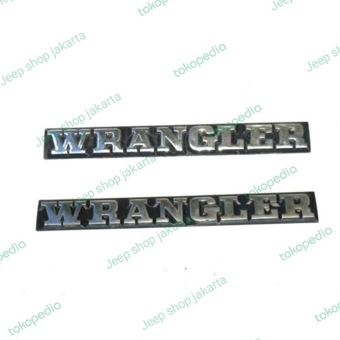 emblem tulisan WRANGLER Jeep Wrangler YJ Wrangler TJ Terlaris