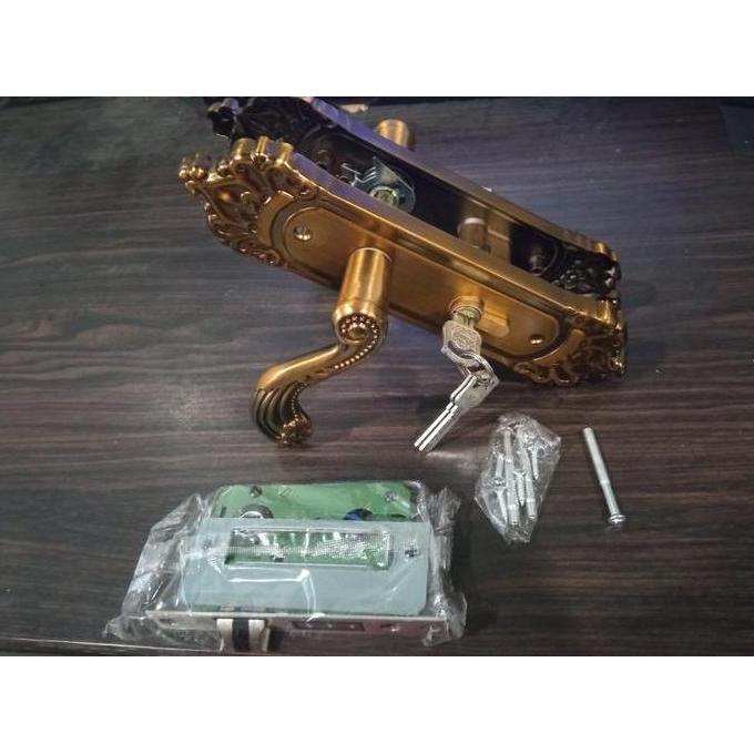 Set Gagang Pintu Rumah KLASIK Antik | Handle Kunci Pintu Ukir Lengkap