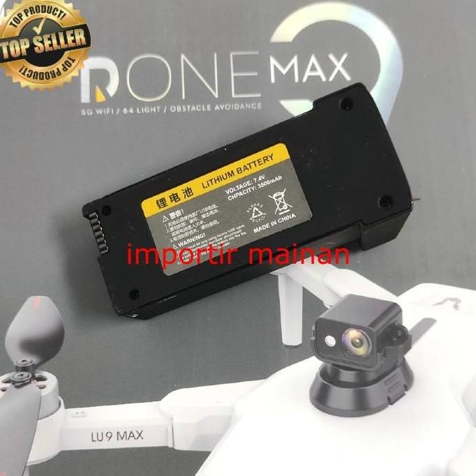 part baterai drone LU9 max lipo 7.4V 3500mAH propeller motor brushless