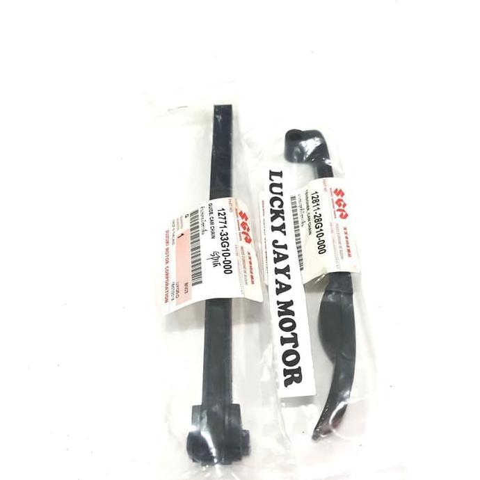 guide cam chain karet lidah tensioner spin skywave skydrive original 12771-33g10-00+12811-28g10-000