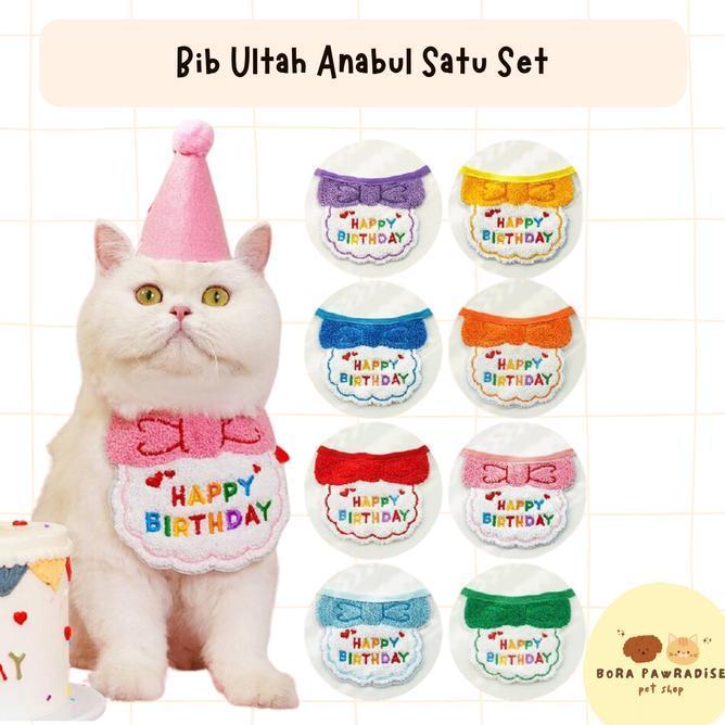 Bib Ulang Tahun Kucing Bib Ulang Tahun Anjing Thday Pet Bib Topi Ulang Tahun Anjing Topi Ulang Tahun