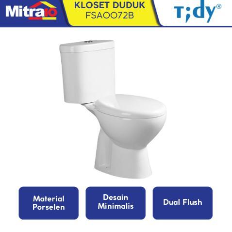 bloodiburs - kloset duduk tidy fsa0072b two piece 35x77cm - toilet putih minimalis