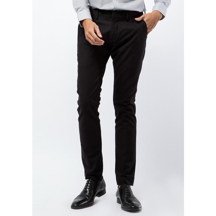 THE EXECUTIVE Skinny Fit Formal Pants BLACK
