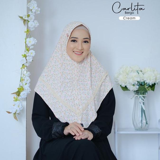 Azamka - Carlita Bergo - Jilbab Motif Premium