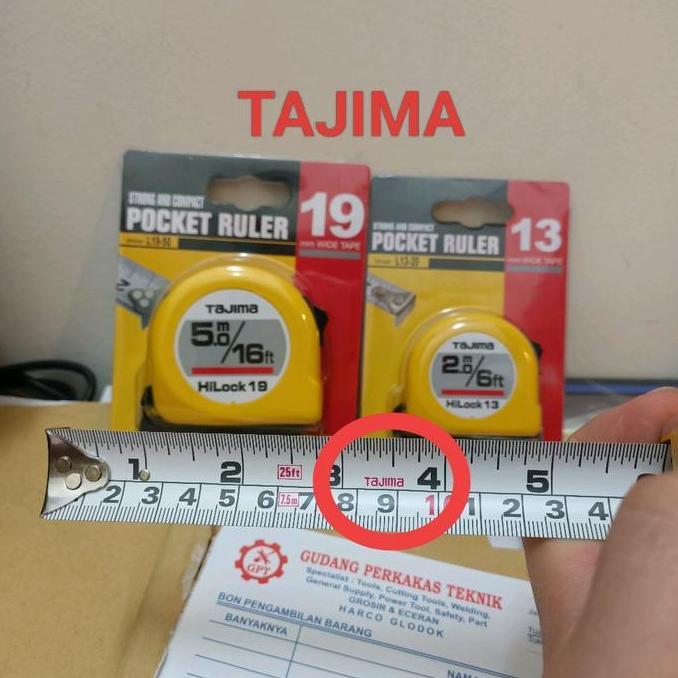 TAJIMA METERAN HILOCK 5M tajima original