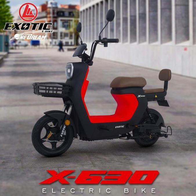 New Sepeda Listrik Remaja Dewasa Exotic X630 Ada Bagasi / Exotic Ev 922