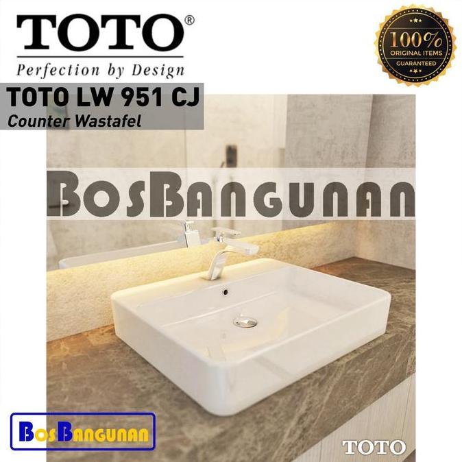 Wastafel TOTO LW 950 CJ / Wastafel TOTO LW950CJ / Wastafel Counter / Wastafel Meja / TOTO LW950CJ Ve