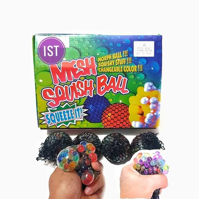 Mainan Squishy Bola Jaring Anggur Mesh Ball Anti Stress Remas