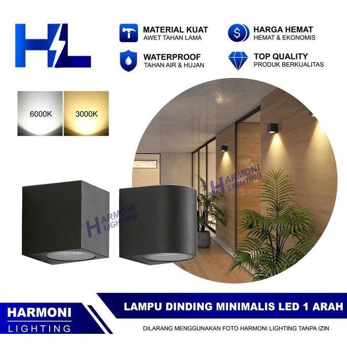 TERBARU - Lampu Dinding Outdoor Hias Tempel Teras Minimalis Bohlam Fitting MR16