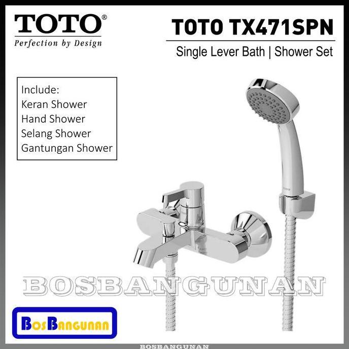 Kran Shower Set TOTO TX471SPN / Keran Shower Set Panas Dingin TOTO / Kran TOTO / Shower TOTO TX 471 