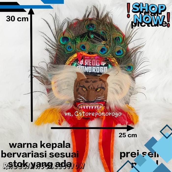 Reog Asli 30 Cm / Reog Anak / Reog Asli / Reog Ponorogo / Reog / Ponorogo / Barongan / Devil / Ganon