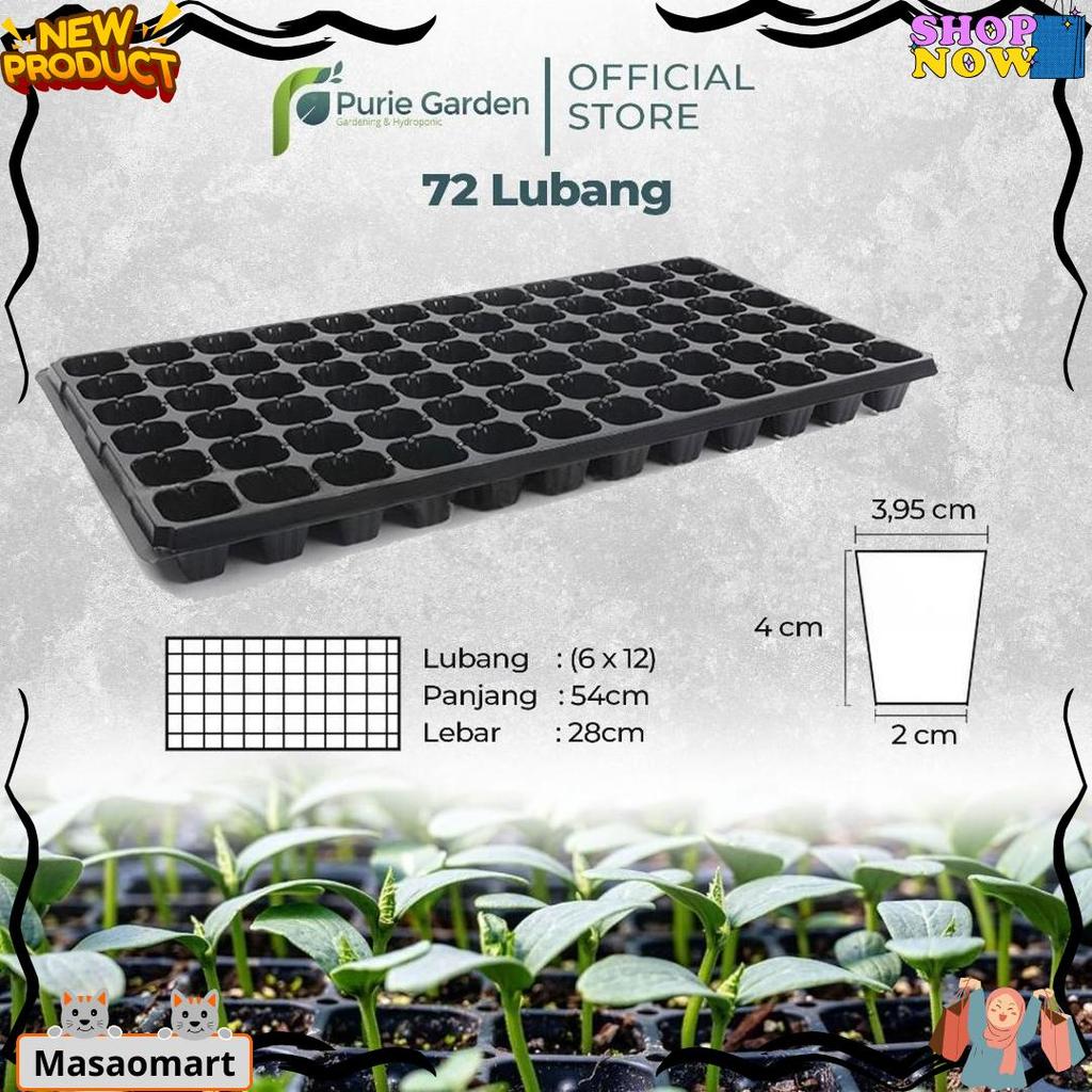 Tray Semai 72 Lubang Pot Tray Penyemaian Bibit Tanaman COD