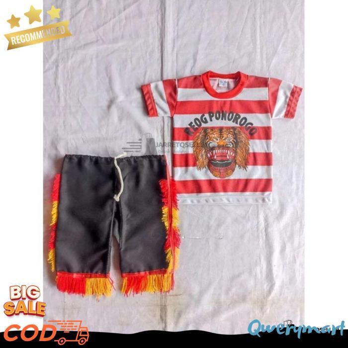 New Paket Kostum Anak | Setelan Reog Dan Kuda Jathil | Jaranan | Reog Ponorogo | Kostum Anak Reog Br