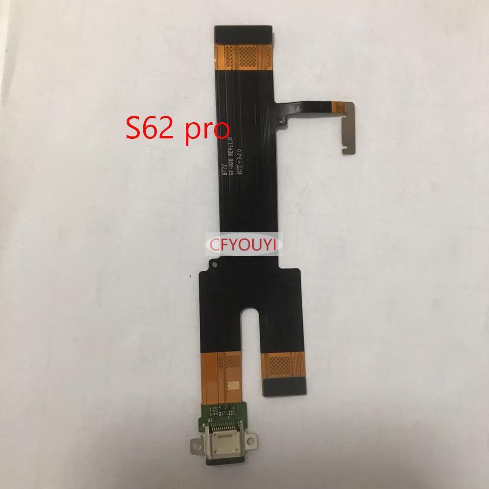 Papan Port Pengisian USB Konektor Dock Kabel Fleksibel Mengganti Bagian untuk Cat S62 Pro S62Pro Tom