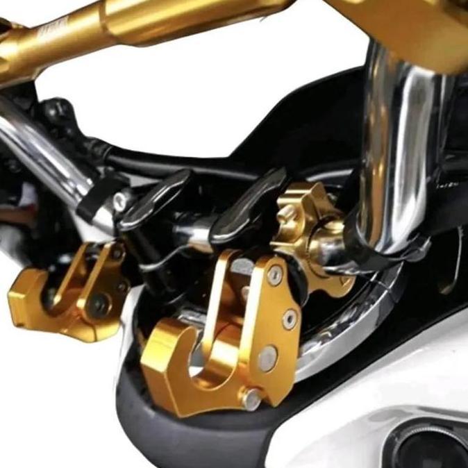 DB77 - Gantungan Barang CNC Motor Jepit di Stang Cantolan Tas Universal PCX 150, ADV, KLX, CRF, Vixi