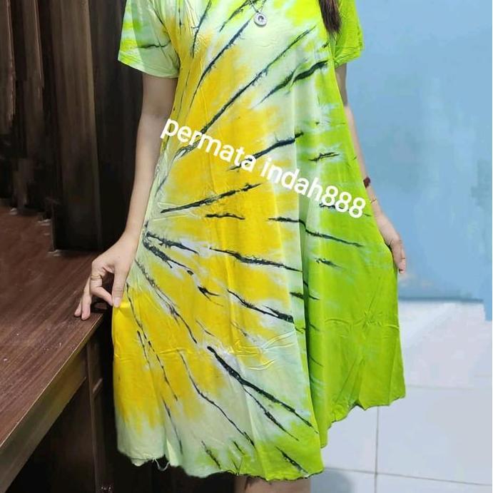 DB90 - daster Jumbo jersey bali pelangi ld110-120 bahan tebal dan adem, Nyaman dipakai
