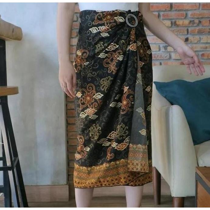 DI160 >> Rok lilit batik wanita bawahan kebaya, pakaian wanita bawahan wisuda rok lilit tradisional 