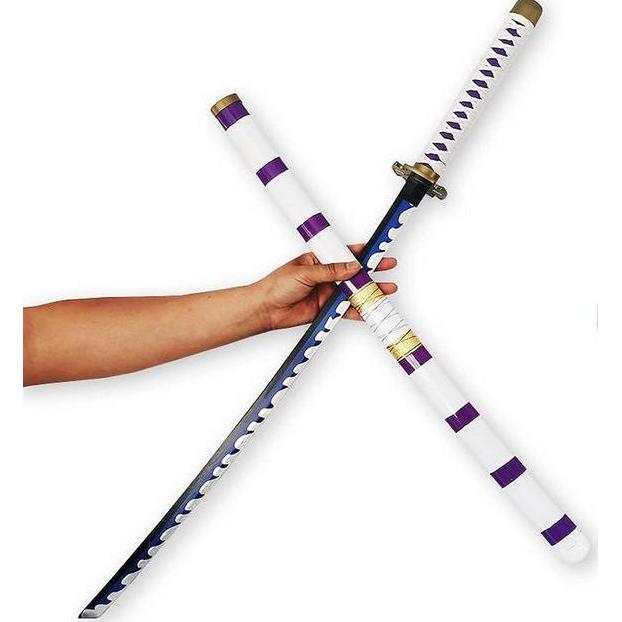 Mainan Action Figure One Piece Zoro Wooden Toy Nidai Kitetsu 223-98