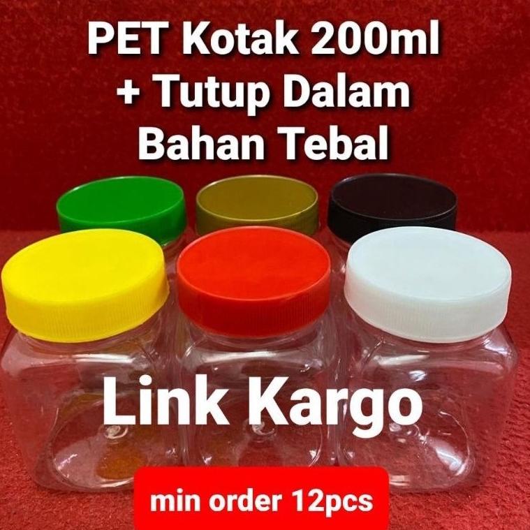 Bisa Cod Tanpa Sumpal Toples Kotak 200Ml | Bulat 200Ml | Sambal 150Ml | Kotak 150Ml | Pala 100Ml Pet