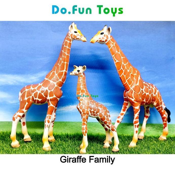 New Giraffe Animal Figure / Miniatur Mainan Binatang Jerapah