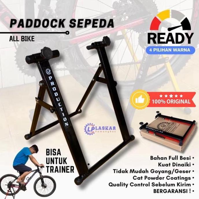 Stand Paddock Sepeda Statis Bike Trainer Fixie Roadbike MTB Seli UNIVERSAL Outdoor