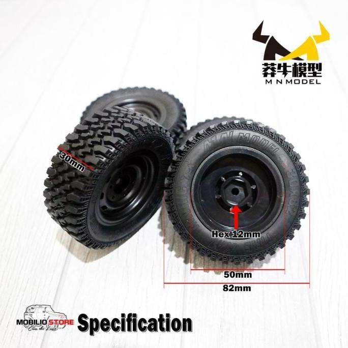 Tire Wheels Ban Roda Part Original RC Crawler 1:12 MN86 MN86KS MN86S [terbaik]