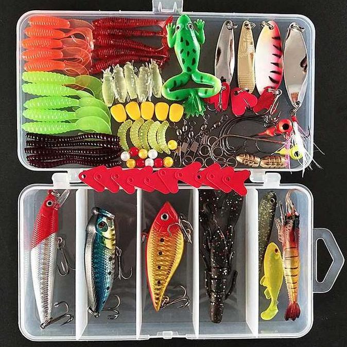 Umpan Casting 1 Box Lengkap 1 Set Umpan Catsing Gabus Soft Frog 1 Set Lengkap Umpan Casting Toman Um