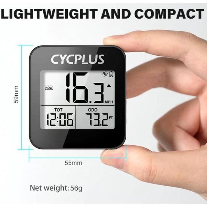 Cycplus G1 mini Speedometer GPS Wireless 4.0 ANT+ Bike Computer [terbaik]