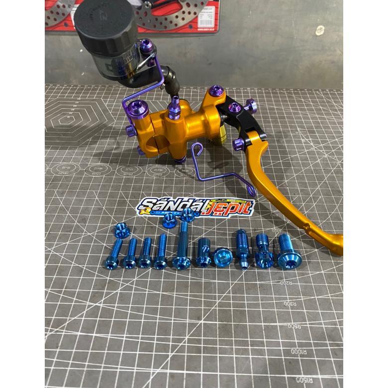 BAUT TITANIUM UNTUK MASTER REM RCB S1 BAUT TITANIUM MASTER RCB S1 BAUT MASTER RCB S1 TITANIUM BOLT G