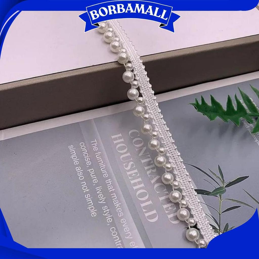 Pita Mutiara Trim Renda Manik Manik Handmade Poliester Aksesoris Pakaian Tradisional Dpc Promo