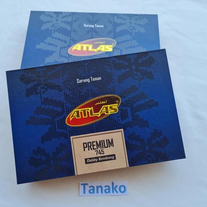 Sarung Tenun Atlas Premium 745 Kain Sarung Atlas dobby kembang motif Terlaris