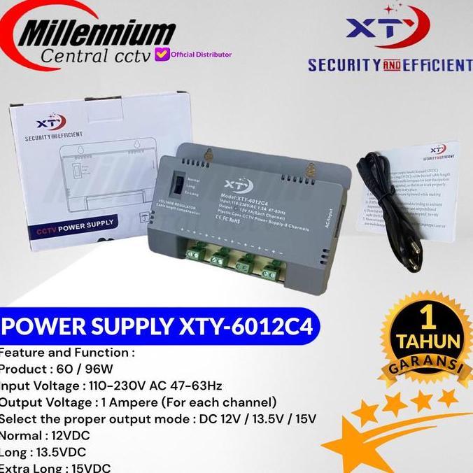Miliki Power Supply Cctv 4 Channel