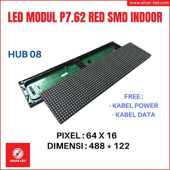 Module Led Panel P7.62 RED SMD Indoor TERBATAS